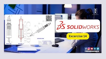 Shock Absorber Project (5/5) | Shock Absorber Assembly | Solidworks | BK Engineering | Cadd Centre