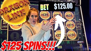 $125 SPINS on High Limit Dragon Link! $220,000 GRAND