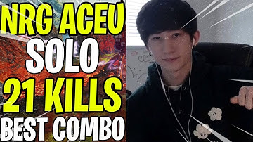 APEX GOD NRG ACEU - SOLO 21 KILLS 4K DMG - The Best COMBO! - WINGMAN & R-99 - ACEU BEST MOMENTS