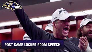 Coach Harbaugh's Postgame Speech: You are the AFC North Champions