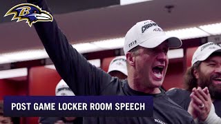 Coach Harbaugh's Postgame Speech: You are the AFC North Champions