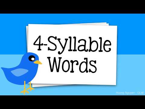 (ALL SETS) Rapid Automatised Naming 4-Syllable Words