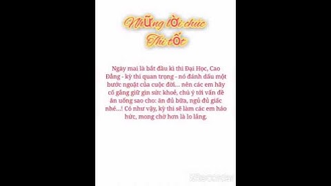 Luna♐: những lời chúc ý nghĩa về thi tốt 🎉🎉 dành cho các bạn 🌹