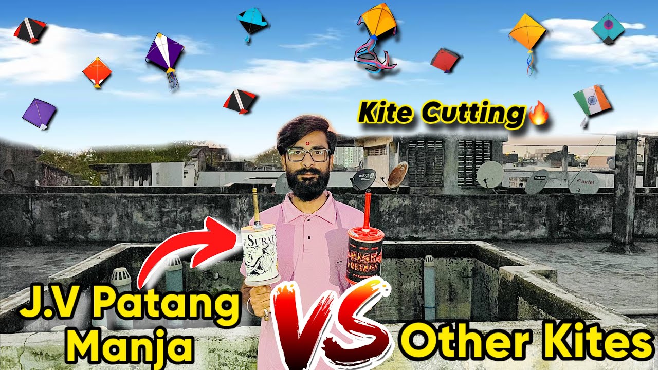 😱2026 Kite Fighting🔥J.V Patangwala Bareilly Manja VS Other Kites Fight💥 #kitefighting #kitecutting 