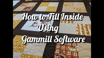 How to Fill Inside using Gammill Software