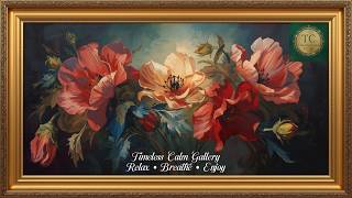 Crimson Poppy Elegance | Timeless Red Floral Art in a Classic Gold Frame | Timeless Calm Gallery screenshot 3