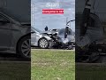 Plane leaves runway onto road &amp; crashes into car