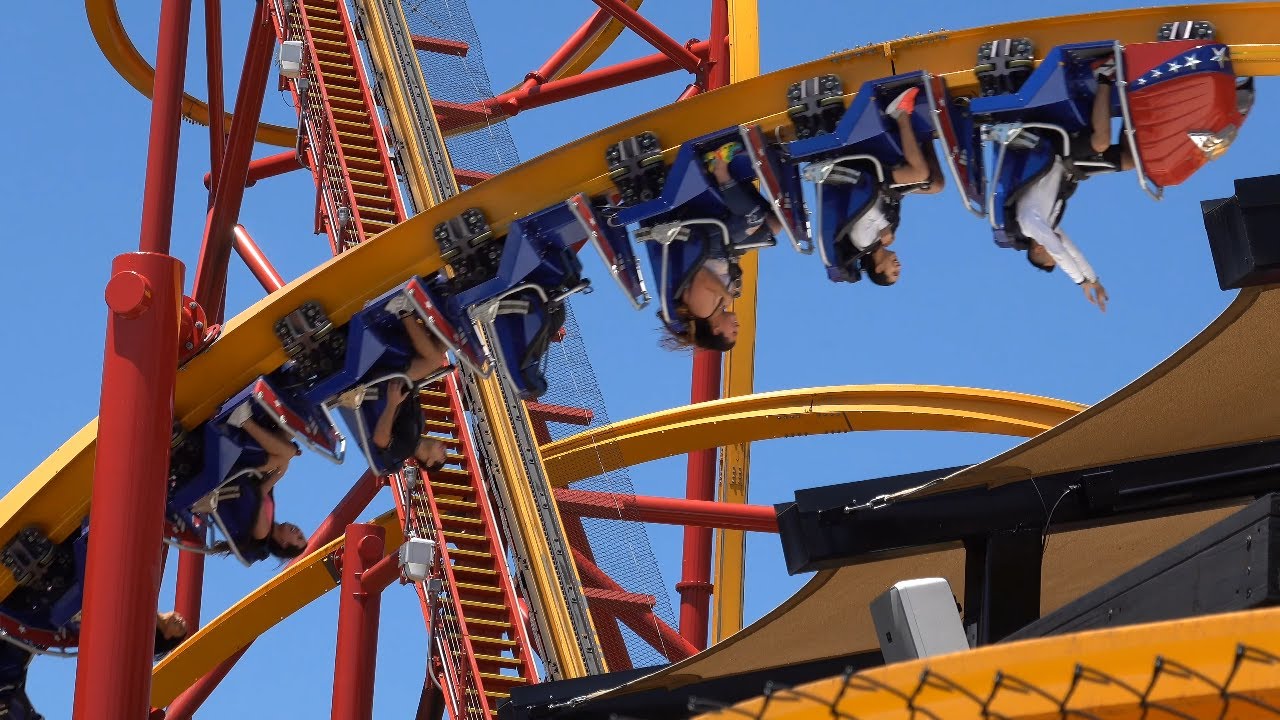 Roller Coaster Rodeo 2021 at Six Flags Fiesta Texas (4K)