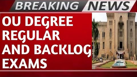 OU DEGREE REGULAR AND BACKLOG EXAMS DATES 2022-2023 JANUARY AND FEBRUARY MONTH EXAMS TIME TABLE TS||