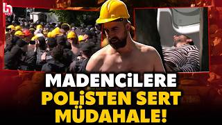 Ablukayı Aşmaya Çalışan Madencilere Sert Müdahale \