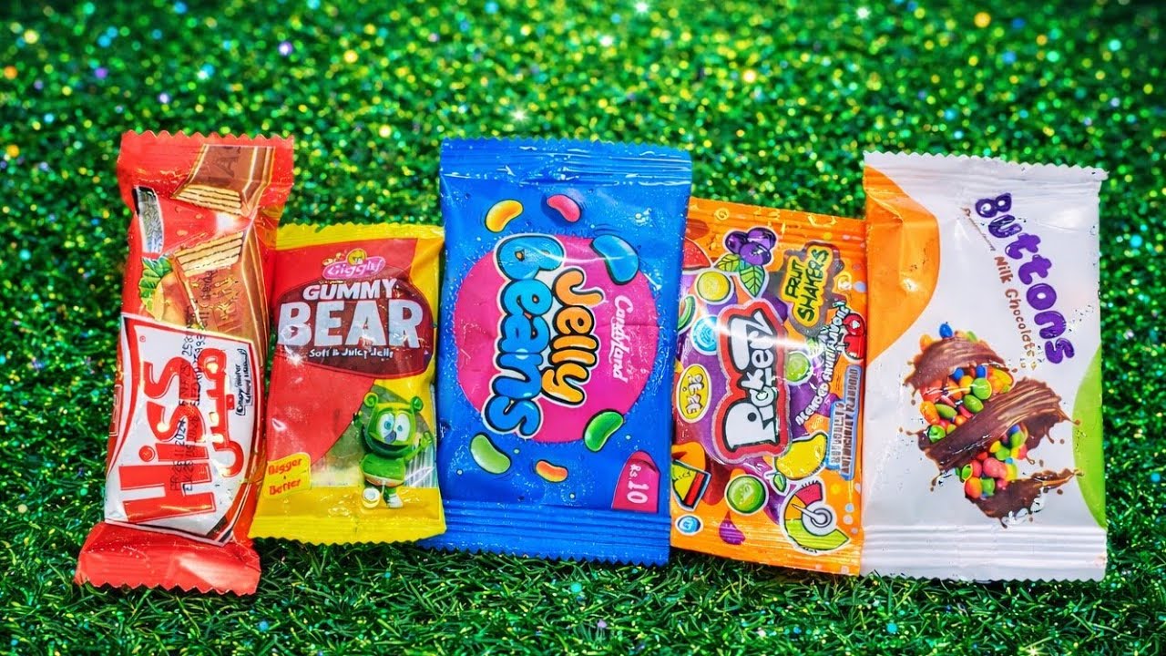 ASMR Candy Unboxing | Jelly, Lollipops, Chocolates, & Bunties  Satisfying Sounds 