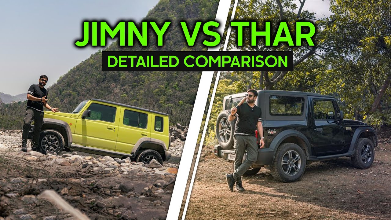 Maruti Suzuki JIMNY Vs Mahindra Thar I 4X4 Petrol, Detailed Comparison