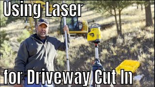 How to Use the Spectra Precision Laser GL622N Dual Grade laser for New Driveway Cut in/Excavation