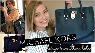 MICHAEL KORS Large Hamilton Tote Unboxing + Overview! - YouTube