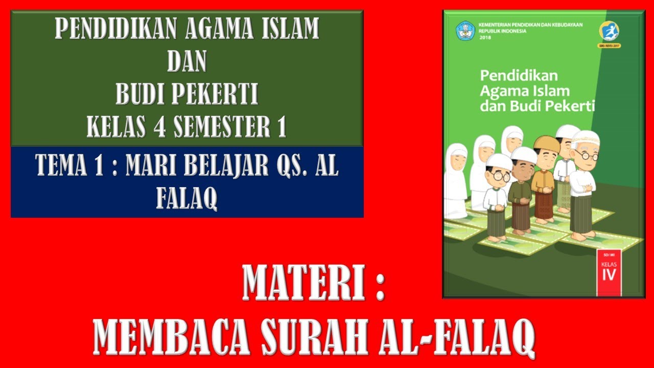 Paibp Kelas 4 Materi Menulis Surah Al Falaq Youtube Paibp Kelas 4 Materi Menulis Surah Al Falaq Youtube