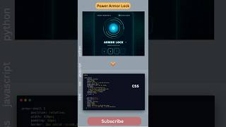 Advanced Power Armor Lock with PIN Unlock 🔐⚡ #shorts #javascript #htmlcss #coding