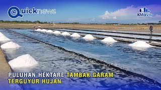 Tambak Diguyur Hujan, Petani Garam Sampang Gagal Panen