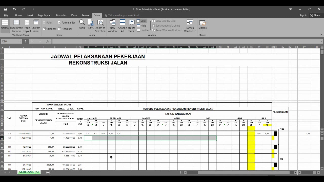 Time Schedule Kurva S Lanjutan 1 - YouTube