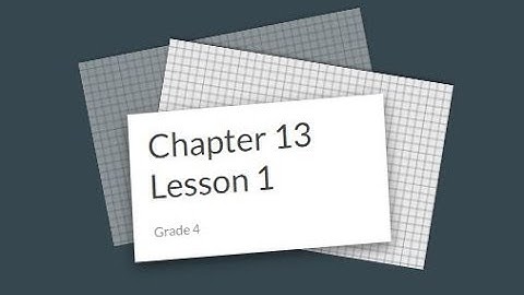 My Math Flip Chapter 13 Lesson 1
