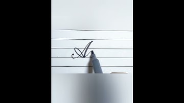 "Asif" name with cut marker |english calligraphy |#shorts