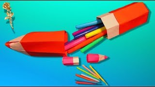 Origami :  Trousse « Crayon » ️ ️ pour la poupée