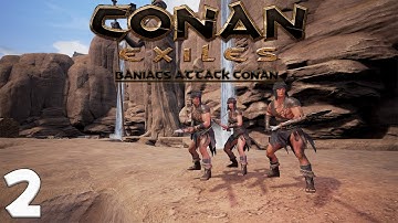 Conan Exiles Modded -Baniacs Attack Conan!!! S1 EP02- S0uless Crew Expands!
