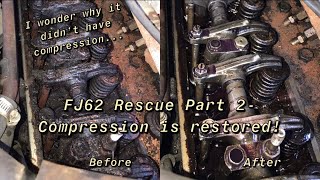 Barn Find FJ62 Rescue Part 2! From 0 to Good Compression in all 6!