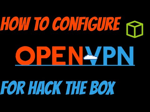 How to connect to hack the box with openvpn.