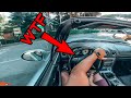 Maxda mx5 miata  onboard power slide fantastic sound loud exhaust acceleration and fun pov