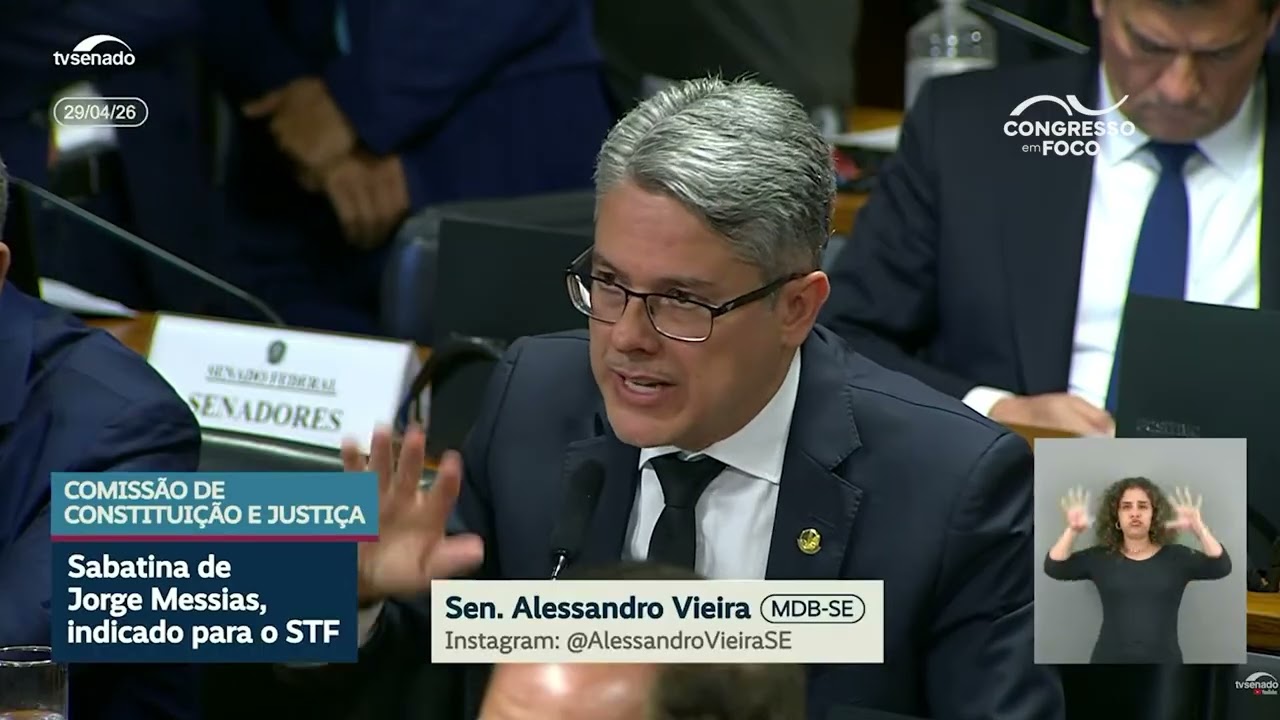 Senador Otto Alencar se solidariza com Alessandro Vieira por pressão de do ministro Gilmar Mendes