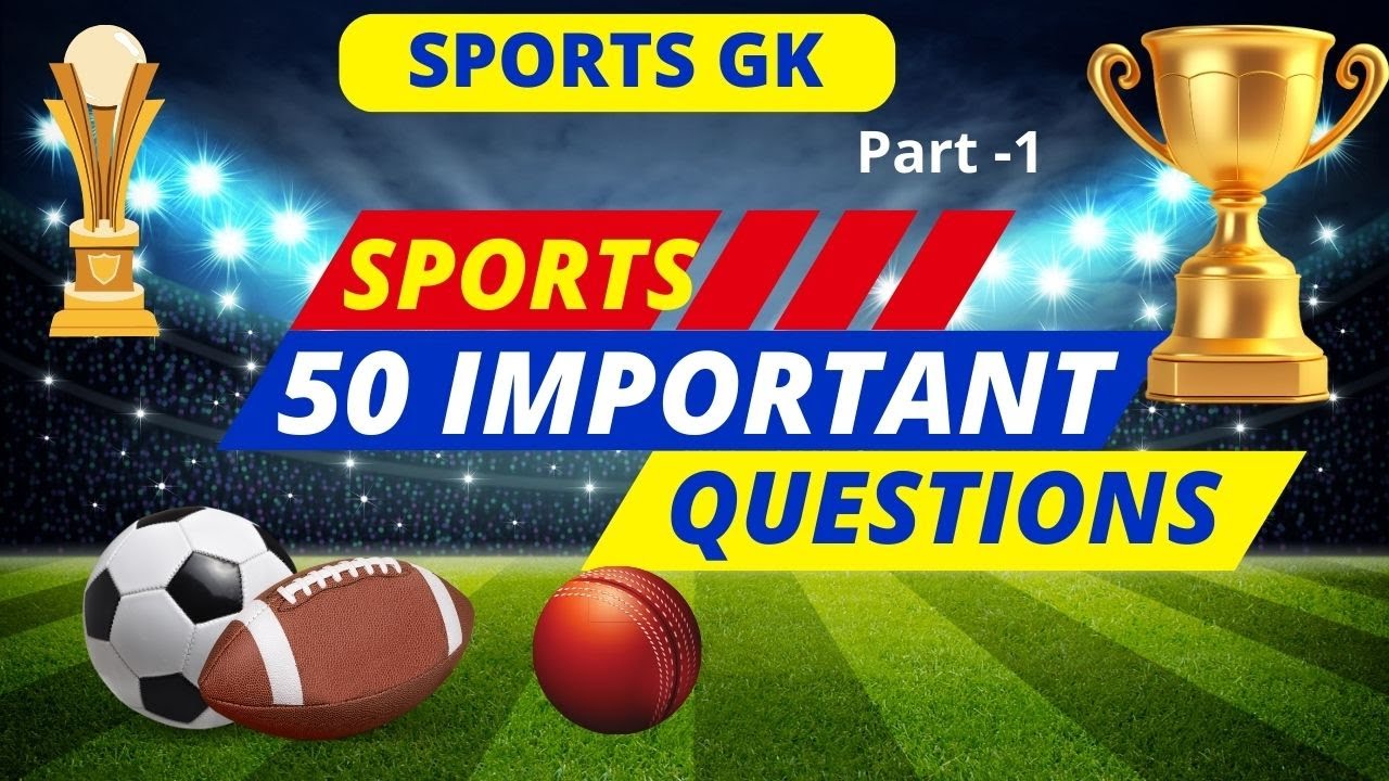 Sports MCQ 50 Important Questions 2024 Part1 Awards Static GK