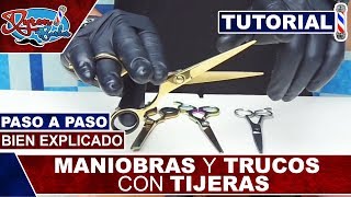 Maniobras y Trucos con Tijeras, Agarre y Movimiento Correcto para Cortar | Tutorial de Barberia