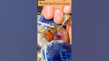 MASTER GEM CUTTING #gem #gemstone #gemcutting #gems
