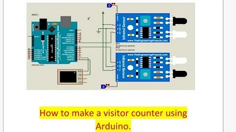 how to make a visitor counter || how to make a person counter