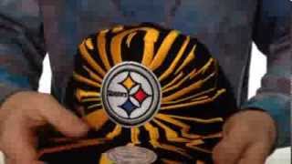 Steelers 'EARTHQUAKE SNAPBACK' Black Hat by Mitchell & Ness