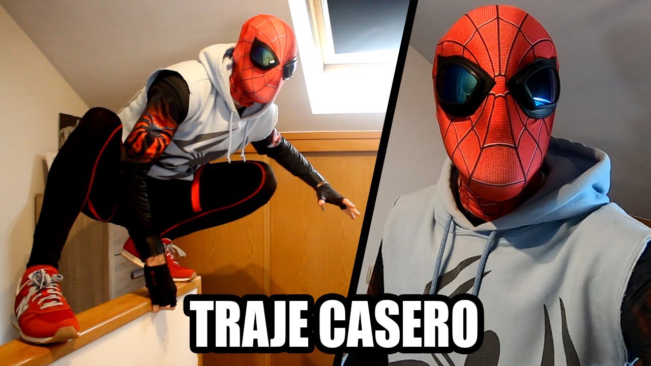 MI TRAJE PERSONALIZADO CASERO DE SPIDER-MAN! | Prnze - YouTube