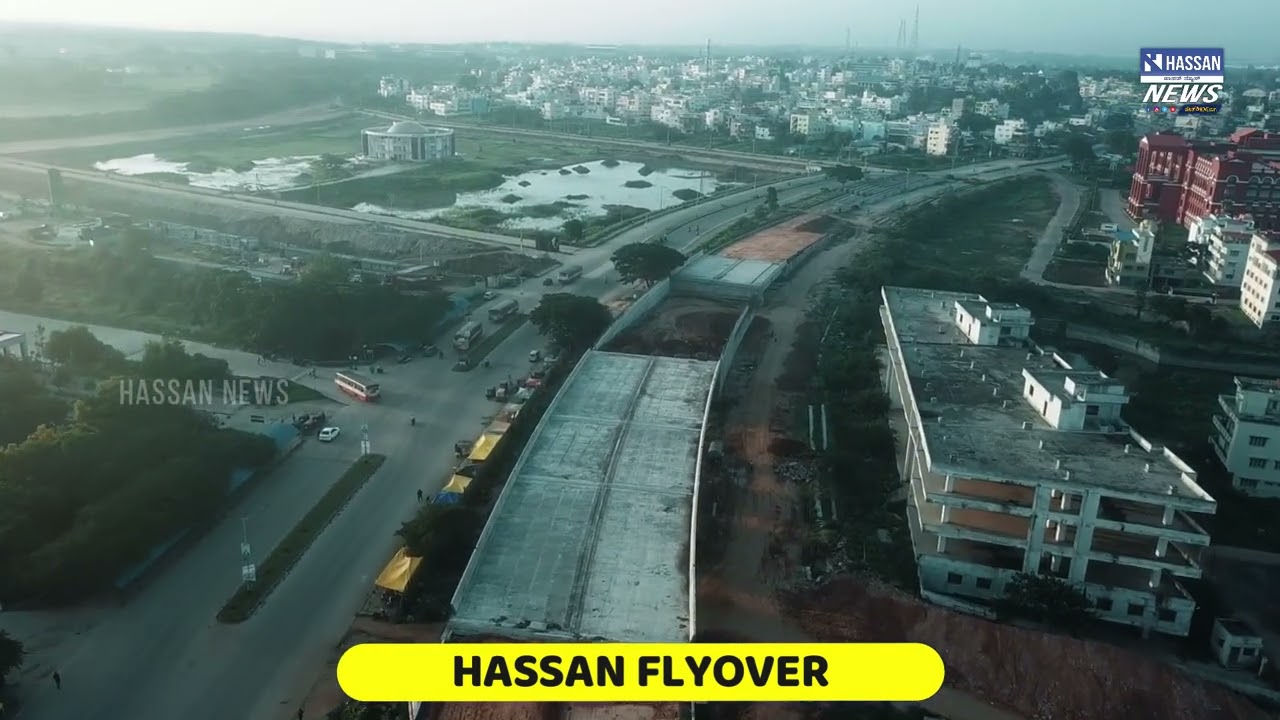 Hassan Flyover Aerial Drone View | Hassan Flyover