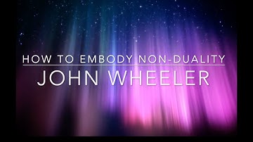 How to embody non-duality. John Wheeler Satsang Q&A