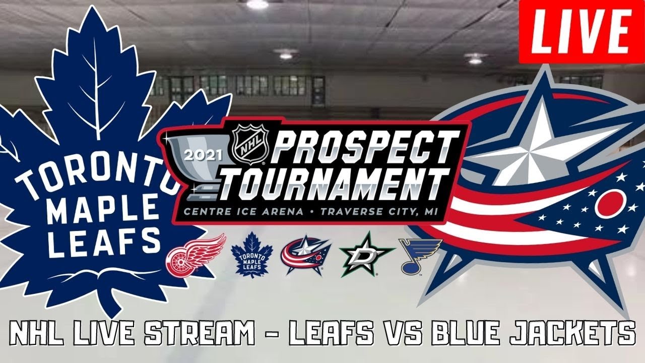 Toronto Maple Leafs vs Columbus Blue Jackets LIVE NHL Prospect Game - Traverse City reaction