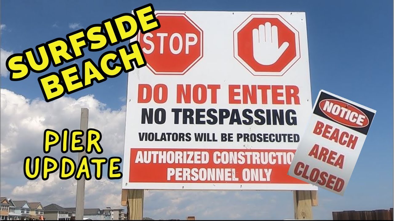 SURFSIDE BEACH PIER – Construction Update April 2021 - YouTube