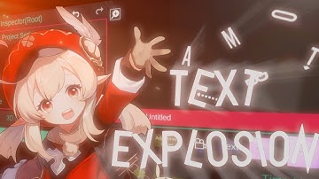 Tutorial text explosion Like AE | Node video tutorial