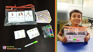 Interactive and Reusable Activity Flash Cards for Toddlers, Nursery and Kindergarten Kids