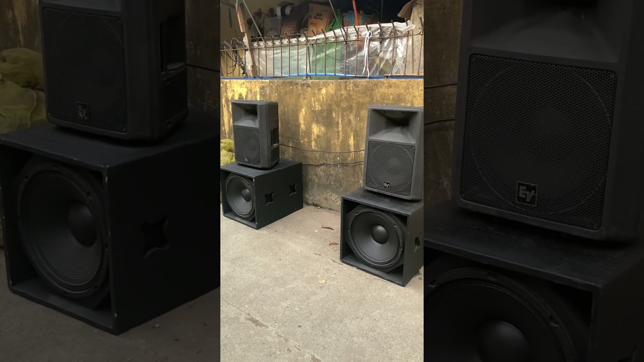 ElectroVoice SX300 & Martin Audio WS18X Copy Sound Demo 