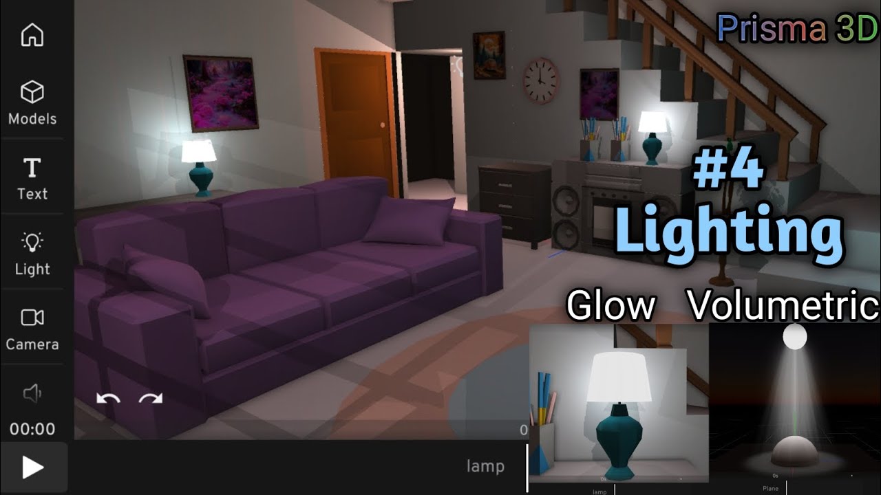Lighting Tutorial: Prisma 3D 3.0.2 | 3D Animation App | - YouTube