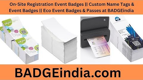 On-Site Registration Event Badges || Eco Event Badges & Passes #tradeshow #tradefairs #events