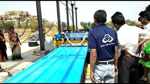 Roofing sheet Roll Forming Machine Opening time Video KT