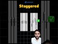 Joggle vs Staggered Lapping Explained in Hindi | Civil Engineering Basics