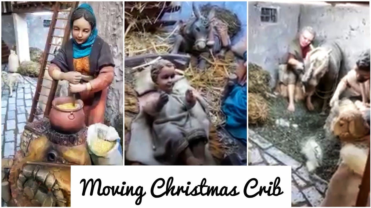 A Moving Christmas Crib | Natural Nativity Scene | Christmas Crib | Happy Christmas 2021