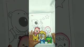 Mewarnai Pororo Dan Temanteman  youtubeshorts  drawing mewarnai