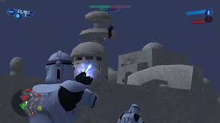Star Wars Battlefront (2004) - Tatooine: Mos Eisley Six Way Battle gameplay (New Horizons mod)